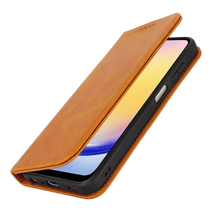 For Samsung Galaxy A16 5G / 4G Case PU Leather Calf Textured Magnetic Closing Smart Phone Cover