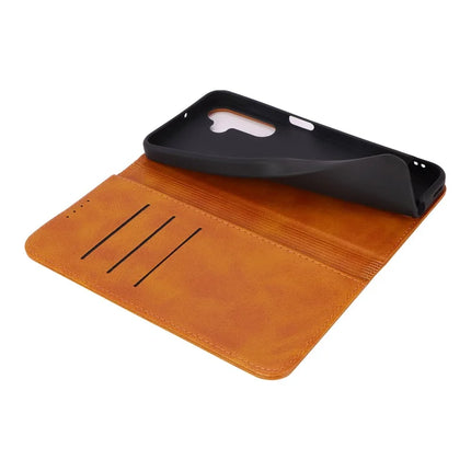 For Samsung Galaxy A16 5G / 4G Case PU Leather Calf Textured Magnetic Closing Smart Phone Cover