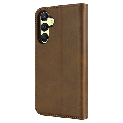 For Samsung Galaxy A16 5G / 4G Case PU Leather Calf Textured Magnetic Closing Smart Phone Cover