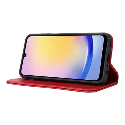 For Samsung Galaxy A16 5G / 4G Case PU Leather Calf Textured Magnetic Closing Smart Phone Cover