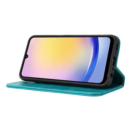For Samsung Galaxy A16 5G / 4G Case PU Leather Calf Textured Magnetic Closing Smart Phone Cover