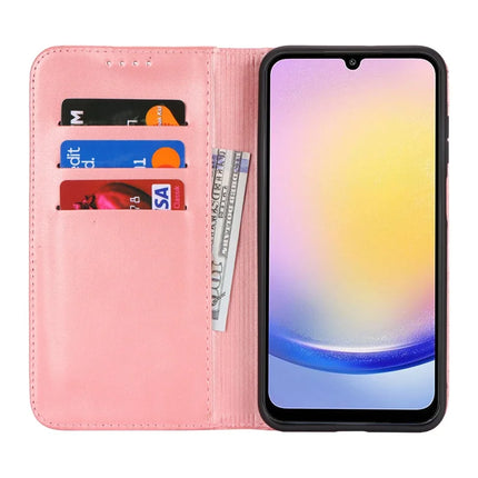 For Samsung Galaxy A16 5G / 4G Case PU Leather Calf Textured Magnetic Closing Smart Phone Cover