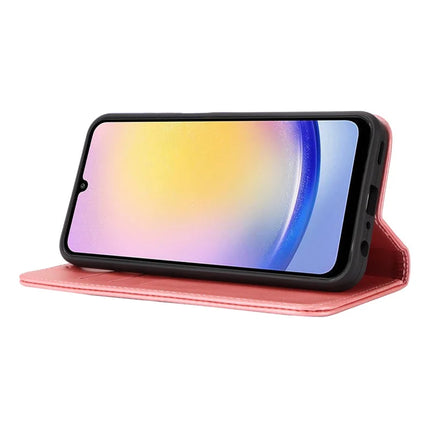 For Samsung Galaxy A16 5G / 4G Case PU Leather Calf Textured Magnetic Closing Smart Phone Cover