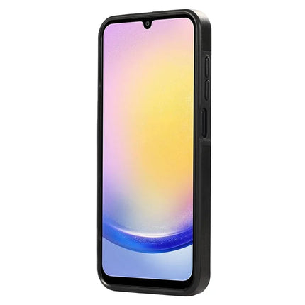 For Samsung Galaxy A05s 4G PU Leather Back Case Card Holder Kickstand Phone Cover with Wrist Strap