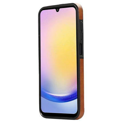 For Samsung Galaxy A15 4G  /  A15 5G PU Leather Back Case Card Holder Kickstand Phone Cover with Wrist Strap