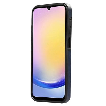 For Samsung Galaxy A15 4G  /  A15 5G PU Leather Back Case Card Holder Kickstand Phone Cover with Wrist Strap