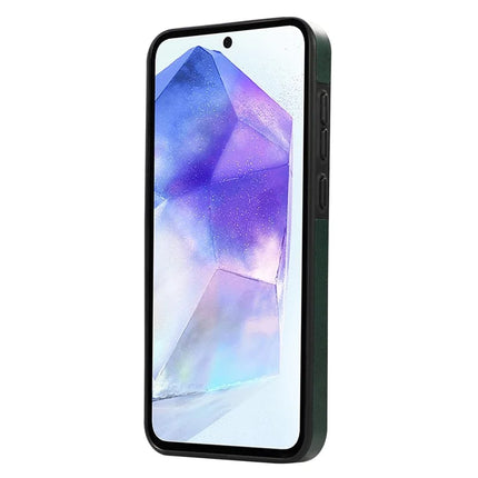For Samsung Galaxy A34 5G PU Leather Back Case Card Holder Kickstand Phone Cover with Wrist Strap