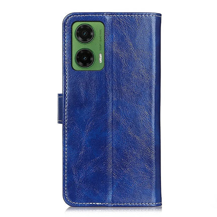 For Motorola Moto G35 5G Case Crazy Horse Texture Leather Phone Wallet Cover