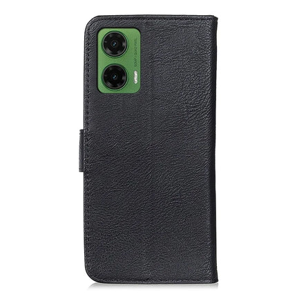 KHAZNEH For Motorola Moto G35 5G Wallet Case Cowhide Texture Leather Flip Phone Cover
