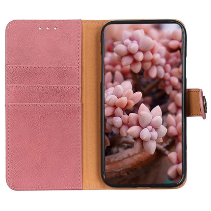 KHAZNEH For Motorola Moto G35 5G Wallet Case Cowhide Texture Leather Flip Phone Cover