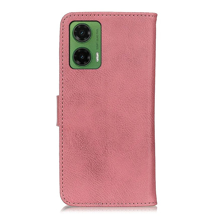 KHAZNEH For Motorola Moto G35 5G Wallet Case Cowhide Texture Leather Flip Phone Cover