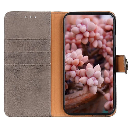 KHAZNEH For Motorola Moto G35 5G Wallet Case Cowhide Texture Leather Flip Phone Cover