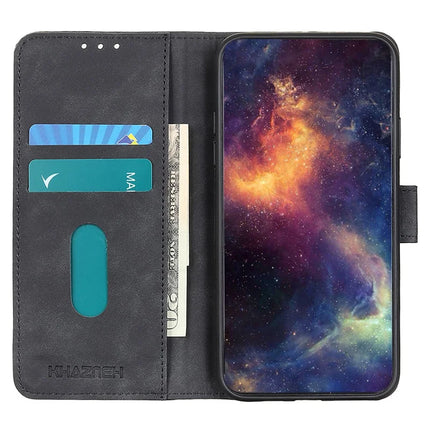 KHAZNEH For Motorola Moto G35 5G Case PU Leather Retro Texture Phone Cover