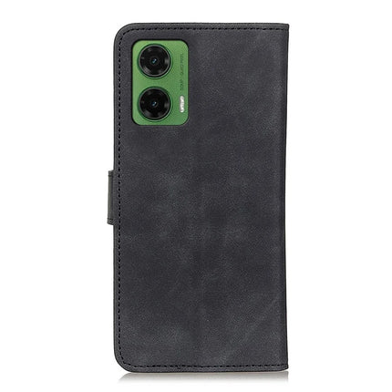KHAZNEH For Motorola Moto G35 5G Case PU Leather Retro Texture Phone Cover