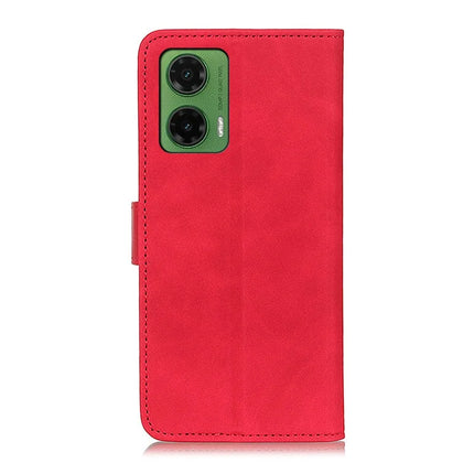 KHAZNEH For Motorola Moto G35 5G Case PU Leather Retro Texture Phone Cover