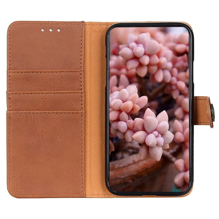 KHAZNEH For Honor X7c 4G / 200 Smart 5G / Play 60 Plus 5G Wallet Case Cowhide Texture Leather Flip Phone Cover