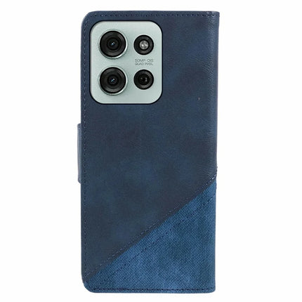 For Motorola Moto G75 5G Case Splicing Texture Leather Phone Cover Viewing Stand