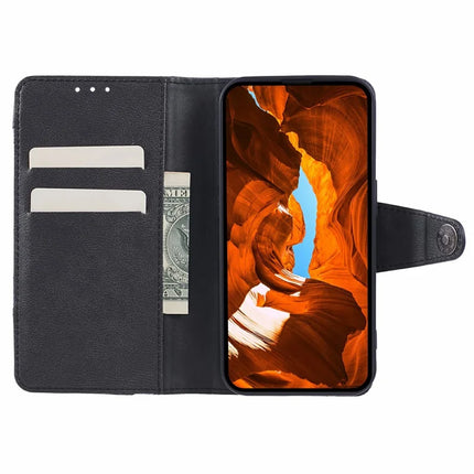 For Motorola Moto G75 5G Case Splicing Texture Leather Phone Cover Viewing Stand