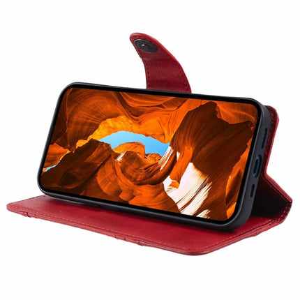 For Motorola Moto G75 5G Case Splicing Texture Leather Phone Cover Viewing Stand