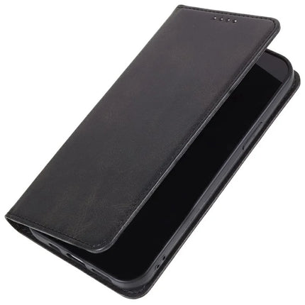 For Motorola Moto G75 5G Case Strong Magnetic PU Leather Phone Cover Calf Texture