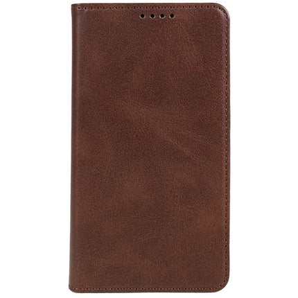 For Motorola Moto G75 5G Case Strong Magnetic PU Leather Phone Cover Calf Texture