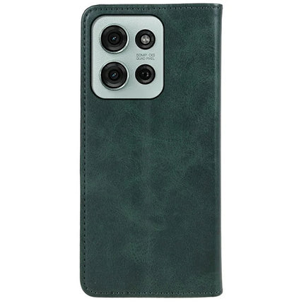 For Motorola Moto G75 5G Case Strong Magnetic PU Leather Phone Cover Calf Texture