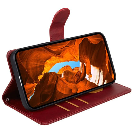 For Motorola Moto G75 5G Case PU Leather Wallet Protective Phone Cover Calf Texture