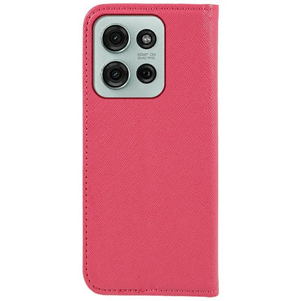 For Motorola Moto G75 5G Case Cross Texture Leather Phone Cover Hidden Magnetic