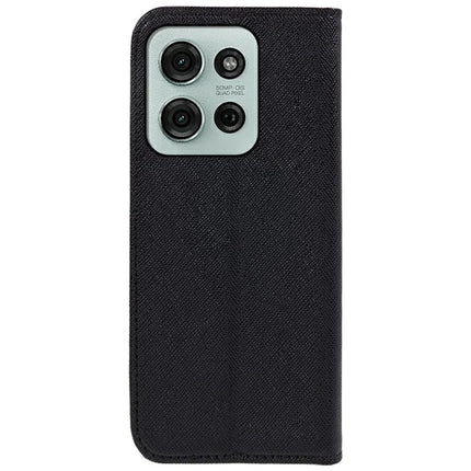 For Motorola Moto G75 5G Case Cross Texture Leather Phone Cover Hidden Magnetic