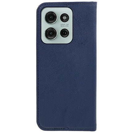 For Motorola Moto G75 5G Case Cross Texture Leather Phone Cover Hidden Magnetic