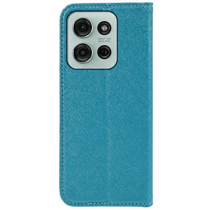 For Motorola Moto G75 5G Case Cross Texture Leather Phone Cover Hidden Magnetic
