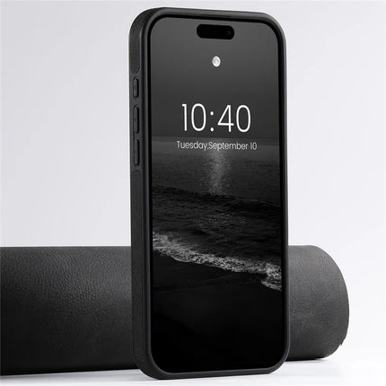 SUTENI G2 For iPhone 16 Plus Magnetic Case Kickstand Litchi Texture Leather+TPU Cover