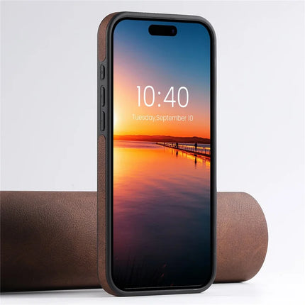 SUTENI G2 For iPhone 16 Plus Magnetic Case Kickstand Litchi Texture Leather+TPU Cover