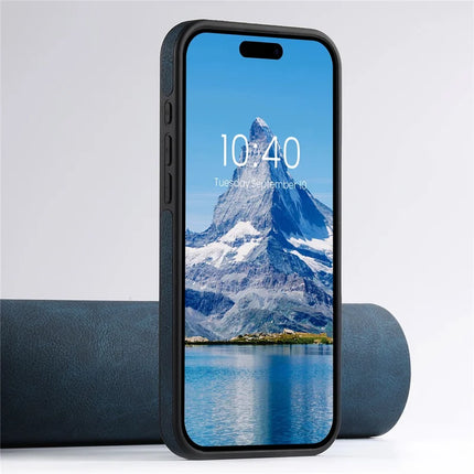 SUTENI G2 For iPhone 16 Pro Max Magnetic Case Kickstand Litchi Texture Leather+TPU Cover
