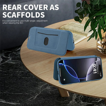 For iPhone 16 Pro Max Case Card Holder Kickstand Liquid Silicone Phone Cover