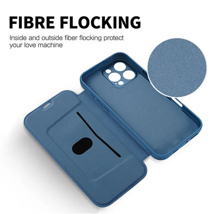 For iPhone 16 Pro Max Case Card Holder Kickstand Liquid Silicone Phone Cover
