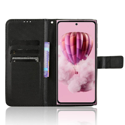 For HMD Skyline Case PU Leather Diamond Texture Wallet Phone Cover