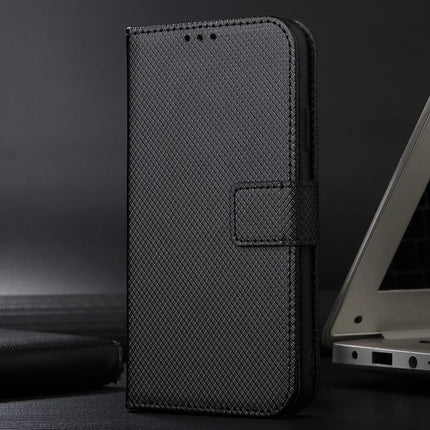 For HMD Skyline Case PU Leather Diamond Texture Wallet Phone Cover