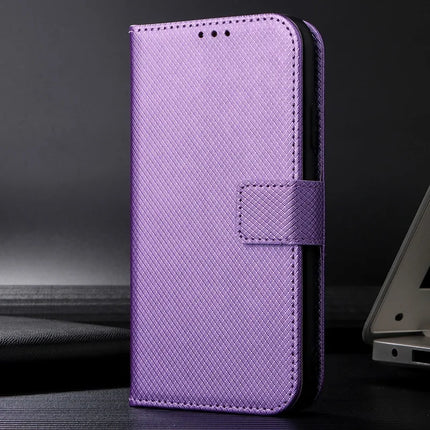 For HMD Skyline Case PU Leather Diamond Texture Wallet Phone Cover