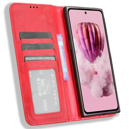 For HMD Skyline Leather Case Wallet Stand Retro Texture Phone Cover