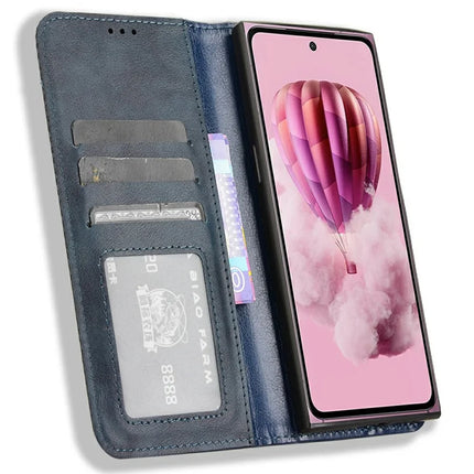 For HMD Skyline Leather Case Wallet Stand Retro Texture Phone Cover