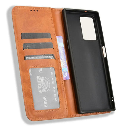 For HMD Skyline Leather Case Wallet Stand Retro Texture Phone Cover