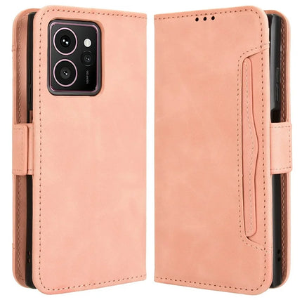 For HMD Skyline Leather Case Phone Wallet Cover with Multiple Card Slots - Pink