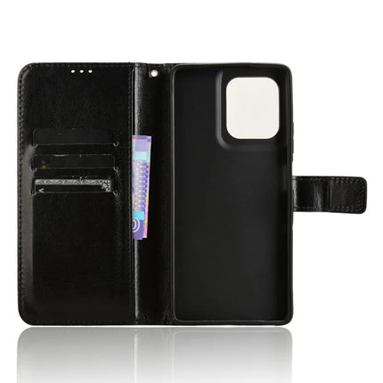 For Motorola Moto G75 5G Case Crazy Horse Texture PU Leather Phone Wallet Cover
