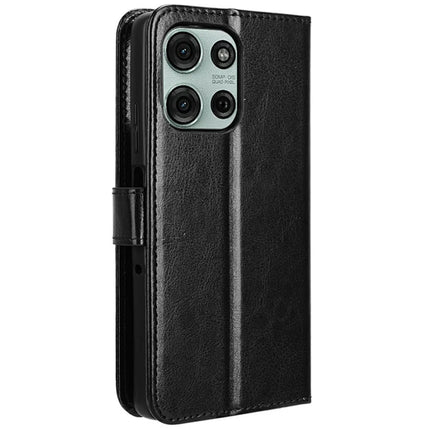 For Motorola Moto G75 5G Case Crazy Horse Texture PU Leather Phone Wallet Cover