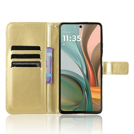 For Motorola Moto G75 5G Case Crazy Horse Texture PU Leather Phone Wallet Cover