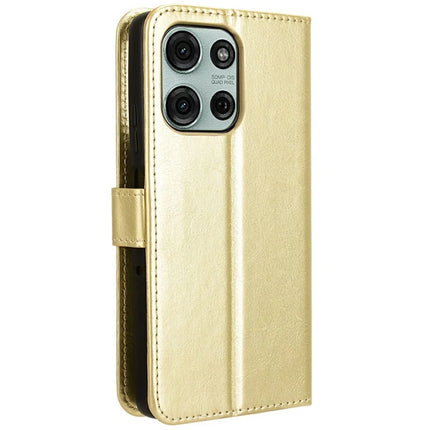 For Motorola Moto G75 5G Case Crazy Horse Texture PU Leather Phone Wallet Cover