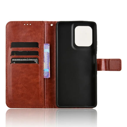 For Motorola Moto G75 5G Case Crazy Horse Texture PU Leather Phone Wallet Cover