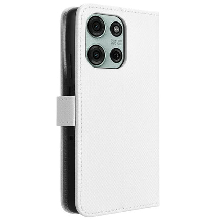 For Motorola Moto G75 5G Case PU Leather Diamond Texture Wallet Phone Cover