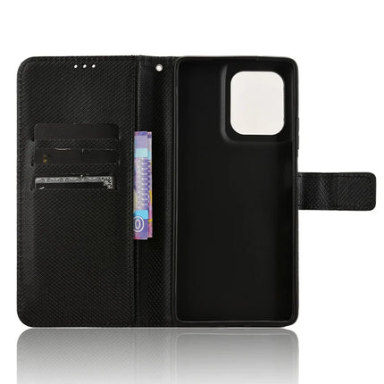 For Motorola Moto G75 5G Case PU Leather Diamond Texture Wallet Phone Cover